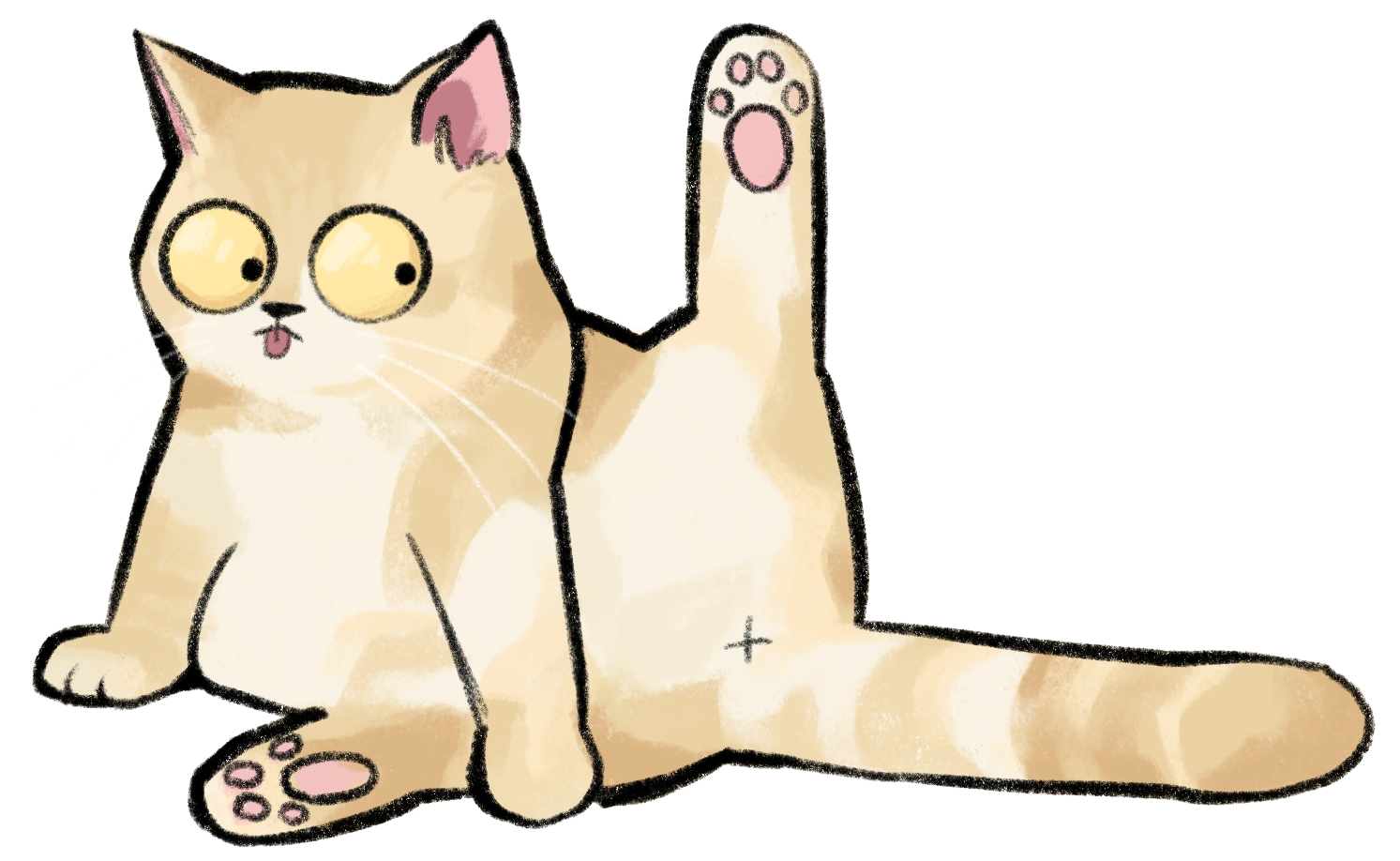 Cat- Grooming, by BADArt.ca
